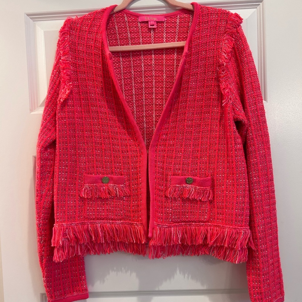 Lilly Pulitzer Vibrant Pink Cardigan